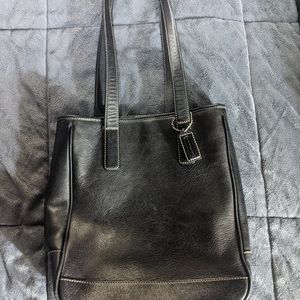 Leather genuine coach purse